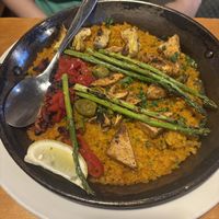 Vegan paella!  at At Sara's Table Chester Creek Cafe in Duluth