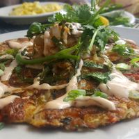 Japanese pancake at At Sara's Table Chester Creek Cafe in Duluth