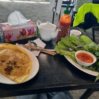 Pancake delicious 😋 at Ấn Quang Vegie Hut Vietnamese Buddhist Vegetarian Restaurant in Cairnlea