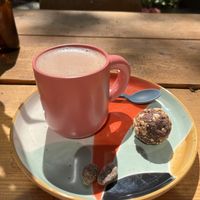 Oat+coconut milk hot chocolate  at Wild Child Cacao in Amsterdam
