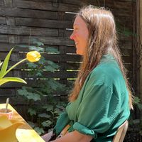 Our sweet host  at Wild Child Cacao in Amsterdam