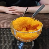 Shaved mango ice at JEN Ramen in Erfurt