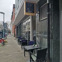 David's Cafe outside at David's Cafe in Dusseldorf