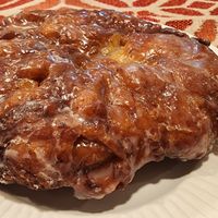 Apple fritter at Voodoo Doughnut Too in Portland