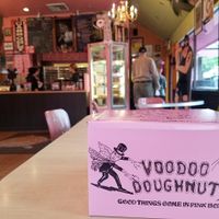 inside at Voodoo Doughnut Too in Portland