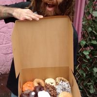 vegan doughnuts for lovers at Voodoo Doughnut Too in Portland