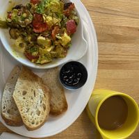 Vegan dishes and coffee were very good   at Black Locust Café in Madison