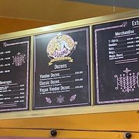 Wall menu  at Voodoo Doughnut Tres in Eugene