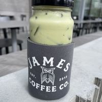 matcha latte with oat milk   at James Coffee Co - Banker's Hill in San Diego