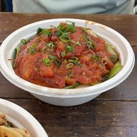 Tomato noodles   at Stretched in Eugene