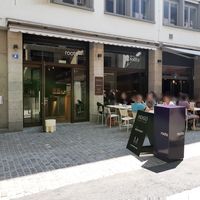 Outdoor seating at roots - Münstergasse in Zurich