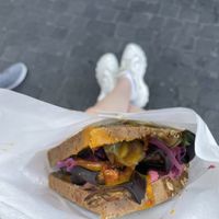 Auberginensandwich  at roots - Münstergasse in Zurich
