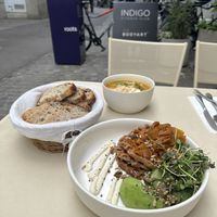 Outside seating  at roots - Münstergasse in Zurich