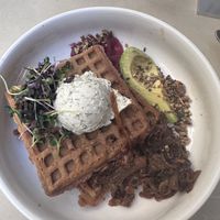 Salzig waffles  at roots - Münstergasse in Zurich