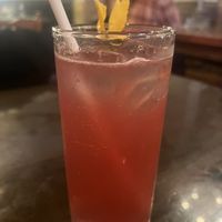 Berry shrub with soda  at The Wren in Toronto