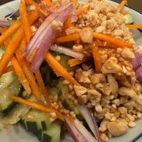 Cucumber salad  at Tiny-Thai in Cotati