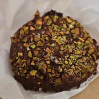 Triple chocolate pistachio cookie 🍪 at Hart's Bakery in Bristol
