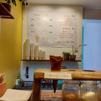 Menu at Juno's Gelato in Palolem