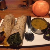 Double Roti Wrap at East is East - Broadway in Vancouver