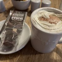 Hot chocolate   at Moose Coffee in Liverpool
