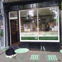 Now with outdoor seating at Greens Cafe in Oxford