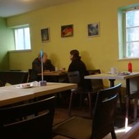 Upstairs at Greens Cafe in Oxford