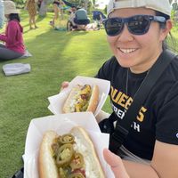   at John's World Famous Hot Dogs in Honolulu