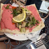 Hummus Sandwich with grilled vegetables   at Lebowski in Utrecht