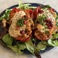 harvest shreds stuffed pepper!  at Ivy Cafe in Clayton
