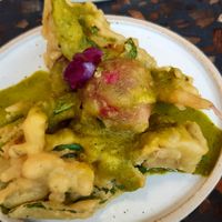 Radish tempura at EDIT in East London