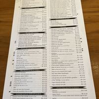 The black dots indicate vegan itens  at Empório Jardin in Rio De Janeiro