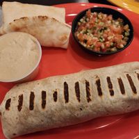 The falafel wrap combo at Kibberia in Danbury