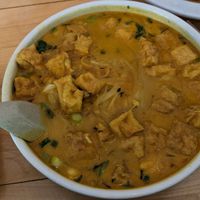 Lemongrass curry noodle soup (vegan version) at Pho Vietnam in Danbury