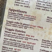   at Delish Ethiopian Cuisine in Seattle