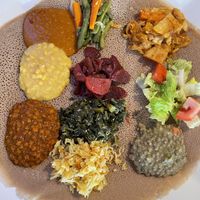 Special veggie combo  at Delish Ethiopian Cuisine in Seattle