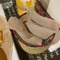 Injera  at Delish Ethiopian Cuisine in Seattle
