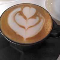 Hazelnut latte with oat milk at Veganuary - 비거뉴어리 in Incheon