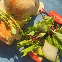 No-Eggs Benedict at Loving Hut Perth in Wembley