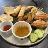 Mixed platter  at Loving Hut Perth in Wembley