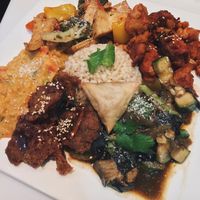 Dinner hot meal at Loving Hut Perth in Wembley