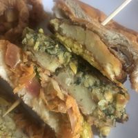 falafel & spinach burger  at The Chippy in Maidenhead