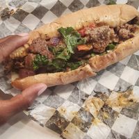 The Pinky Cole cheesesteak at rooted AF in Wilmington