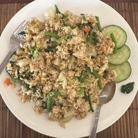 Fried rice, portions are huge!  at Couleur Cafe Restaurant in Nong Khiaw