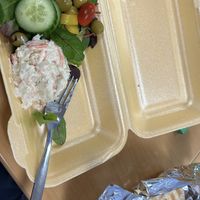 Panini opened including salad and coleslaw   at Through the Looking Glass in Kirkby In Ashfield