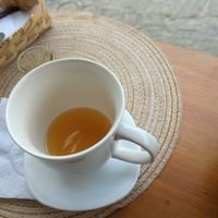Lemon tea with panela at Dumplings & Noodles in Vilcabamba
