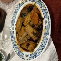 Braised tofu  at Golden China in Casablanca