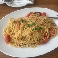 Spaghetti aglio e olio  at L'Osteria in Dusseldorf