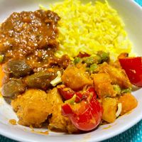 Rice is saffron rice at Sudania Cafe and Restaurant in Maitland