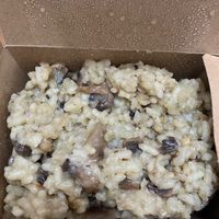 Mushroom risotto at Mandala VGF in Wynnum