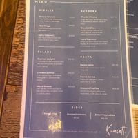 menu at Kunchett in Valletta